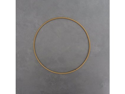 Kovový dekorační kruh 25 cm - zlatá