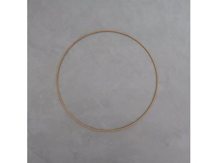Kovový dekorační kruh 20 cm - zlatá