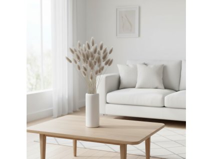 Lagurus sušený - šedá ve váze