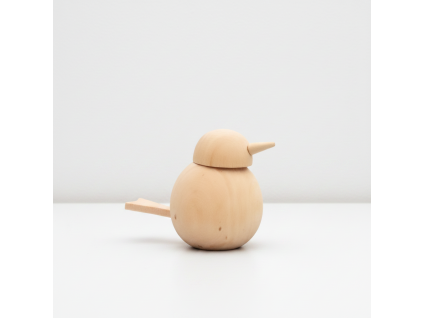 Dřevěná figurka ptáček 6 cm