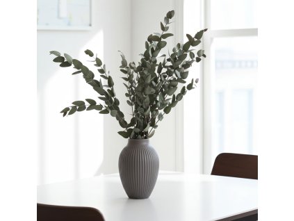 Eukalyptus Nicholli stabilizovaný - zelený ve váze na stole