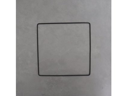 Kovový dekorační rám 20 cm, černá