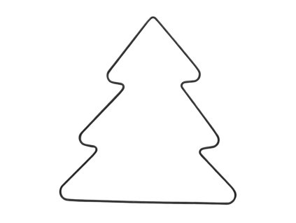 Kovový dekorační stromek 20 cm, antracit