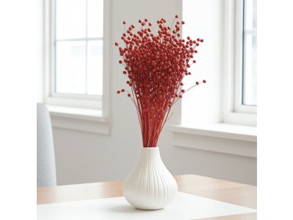 Sušený Len - rosa/natur ve váze