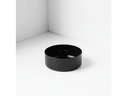 Kovový svícen Madam 10 cm - černá