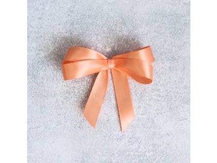 Saténová stuha 15mm meruňková mašle