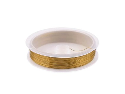 Vázací drát 0,5 mm zlatá