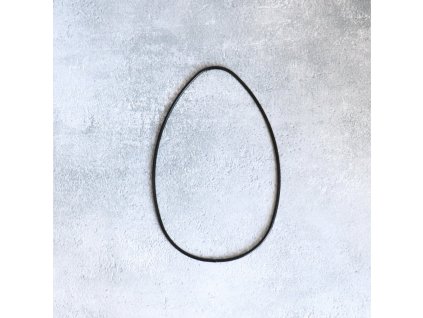 Dekorační kruh vajíčko černá 16 cm