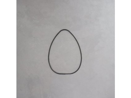 Dekorační kruh vajíčko černá 16 cm