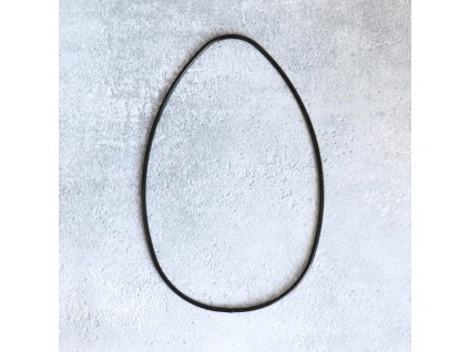 Dekorační kruh vajíčko - černá 27 cm
