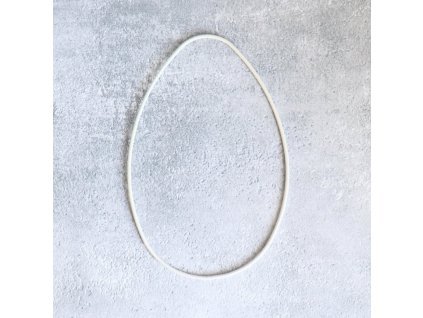 Dekorační kruh vajíčko - bílá 27 cm