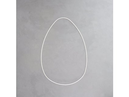 Dekorační kruh vajíčko - bílá 27 cm