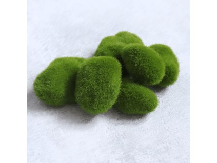 Dekorační mechové kameny mix - 6 ks