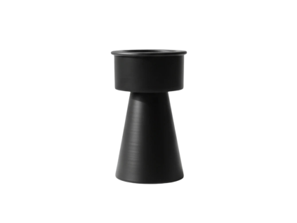 Černý kovový svícen Kibo 14 cm
