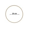 Kovový dekorační kruh 25 cm - zlatá rozměry