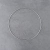 Kovový kruh 25 cm - stříbrná
