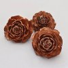 Přírodní dekorace cedrová růže hnědá květy