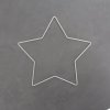 Kovová dekorační hvězda 20 cm, bílá