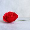 Dřevěná dekorační růže červená 7 cm květ