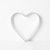 Kovové srdce 25 cm bílá