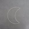 Kovový měsíc 21 cm - bílá
