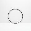Kovový dekorační kruh 18 cm - černá