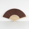 Vějíř papírový – hnědá 21×36 cm