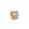 Dekorace dřevěná sova - 10,5 cm