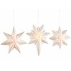 Vánoční LED osvětlení hvězda závěsná, porcelán