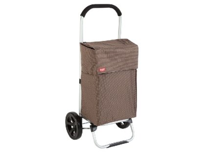 Nákupní taška na kolečkách VIENA hnědá