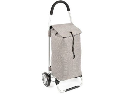 Nákupní taška na kolečkách Praga šedá