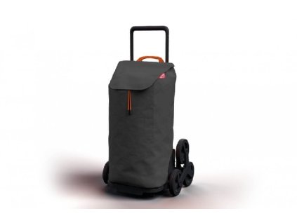 Nákupní taška na kolečkách Tris Floral šedá