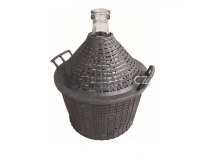 Demižon 20l sklo v plastovém koši