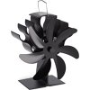 Krbový ventilátor sedmi lopatkový černý