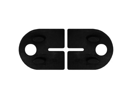 Gumičky na sklo 8 - 10,76 mm, na svorku skla oválnu (63x45x27mm), balenie: 2 ks, na svorky skla N01.63D1.4XS /4BS