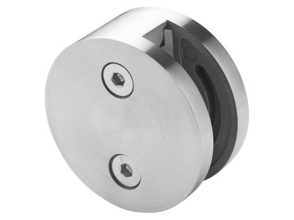 Svorka skla koncová na trubku 42.4mm (60x40), brúsený povrch K320/AISI304, bez gumičiek na sklo