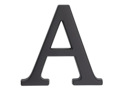 Písmeno domové A, 105 mm, matný antracit
