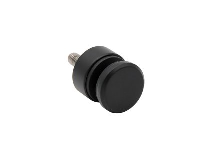 Svorka bodová ø30 na sklo 6-16mm, farba: čierna RAL9005 / nerez AISI304, obsahuje gumičky na sklo