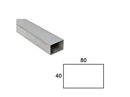Jokel 80x40x2mm, brúsený povrch K320/ nerez AISI304