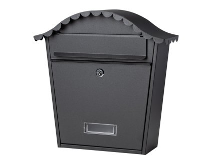 Poštová schránka (372x355x133 mm), farba: čierna matná RAL9011