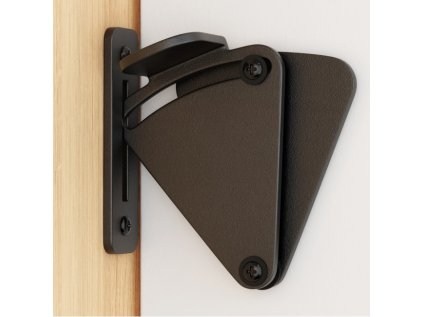 Zámok pre posuvný systém dverí BARNDOOR, L: 40 mm, farba: čierne RAL9005