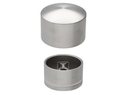 Nerezové ukončenie s medzikusom na drevené madlo 42 mm, brúsený povrch K320/ nerez AISI304