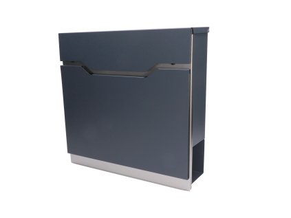 Poštová schránka 370x370x105mm, farba kombinácia nerez/ antracit RAL7016, materiál: nerez AISI410/pozink