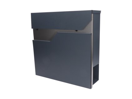 Poštová schránka 370x370x105mm, farba kombinácia nerez/ antracit RAL7016, materiál: nerez AISI410/pozink