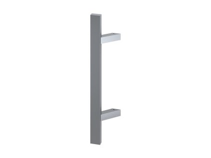 Nerezové madlo na dvere odskočené 45°, jednostranné, 40x20mm, L: 300 mm, brúsený povrch K320/ nerez AISI304