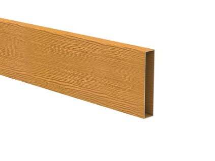 Hliníkový jokel 100 x 20 x 1.2 mm, L:6000mm, drevo dekor: svetlý dub, materiál: hliník EN AW-6060