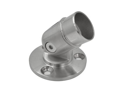 Príruba nastaviteľná s kĺbom na stenu, na trubku 42.4mm, brúsený povrch K320/nerez AISI304
