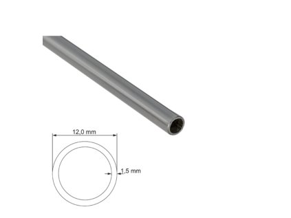 Trubka 12.0×1.5mm, leštený povrch/nerez AISI304