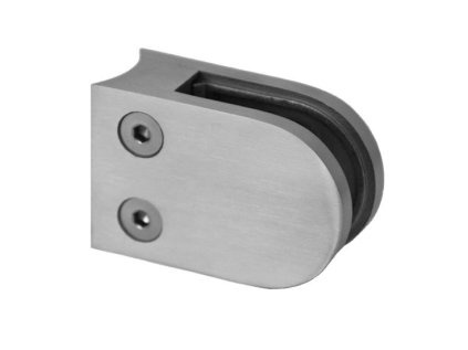 Svorka skla na trubku 42.4mm (63x45x27mm) na sklo 6 - 10.76mm, brúsený povrch K320 /AISI304, bez gumičiek na sklo