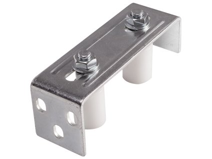 Horné vedenie brány 160x75x55mm, nastaviteľná šírka 35,5-80,5mm, 2x nylon, vodiace valčeky 30x40mm, pozinkovaný povrch